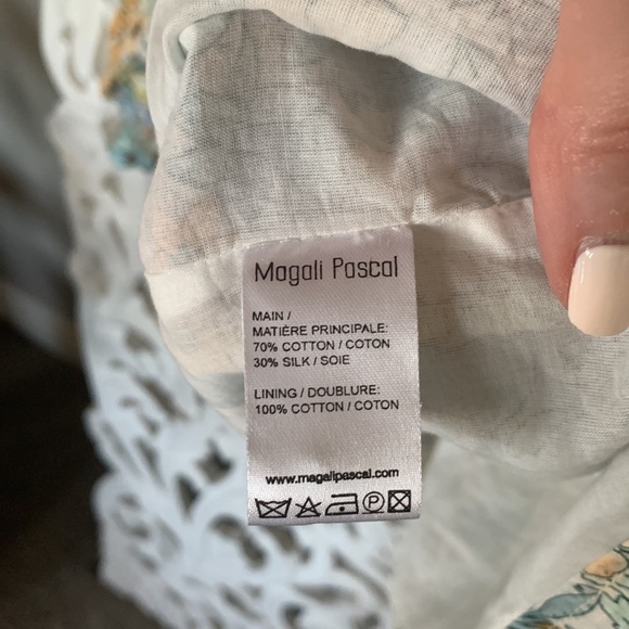 🆕 Magali Pascal Beautiful Floral Puff Sleeve Ruffle Top - Picture 14 of 15